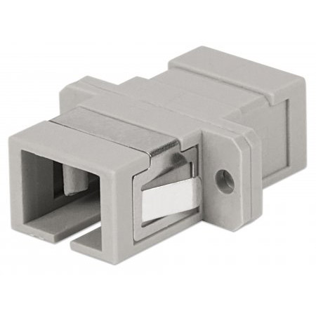 760614 Intellinet Multimode Simplex SC Adapter SC Adapter Multimode Simplex Zirconia Sleeve - Beige
