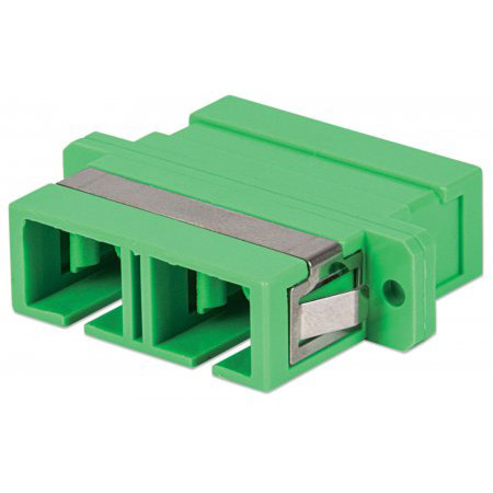 760645 Intellinet Singlemode SC/APC Adapter SC/APC Adapter Singlemode Duplex Zirconia Sleeve - Green