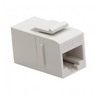 Show product details for 765WH-10 Platinum Tools Keystone Jack Cat5e Data Coupler - White - 10 Pack