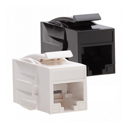 770BK-1 Platinum Tools Cat6A Keystone Coupler F to F UTP - Black - 1 Pc