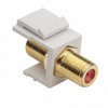 Show product details for 780LA-1-10 Platinum Tools Keystone Jack F 3GHz - Light Almond - 10 Pack