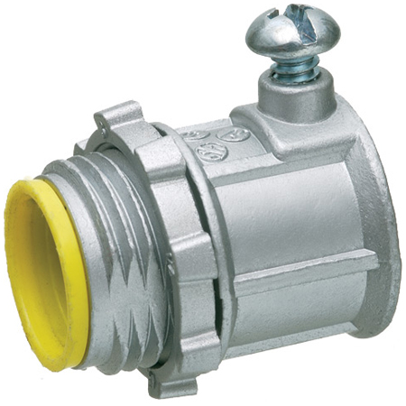 802A-20 Arlington Industries 1" EMT Set-Screw Connectors w/ Insulated Throat - Pack of 20