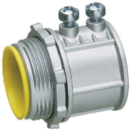 803A-10 Arlington Industries 1-1/4" EMT Set-Screw Connectors w/ Insulated Throat – Pack of 10