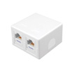 Show product details for 820353 Vanco Surface Mount Housings for Category 5e Jacks - White