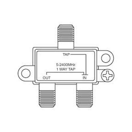 820412X Vanco Tap Drop 1 Port 2.4 GHz with 18dB ISOL