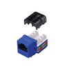 820436-5 Vanco Keystone-Inserts Cat6 8C 90 Degree 110 Light Almond 5 Pack