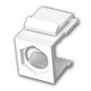 Show product details for 820440 Vanco Keystone Inserts Hex Hole White 5 Pack