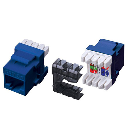 820470 Vanco Keystone Inserts Category 5e 180 Degree 110 White