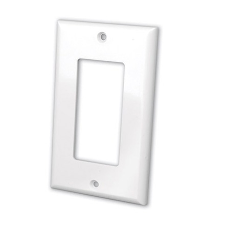 820511 Vanco Wall Plate Decor Cover 1 Gang White