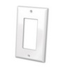 Show product details for 820511 Vanco Wall Plate Decor Cover 1 Gang White