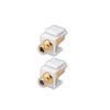 Show product details for 820642 Vanco Keystone-Inserts Ivory RCA to Female Insulator White
