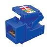 Show product details for 820810 Vanco Keystone-Insets CAT6 8C Tool-Less Ivory