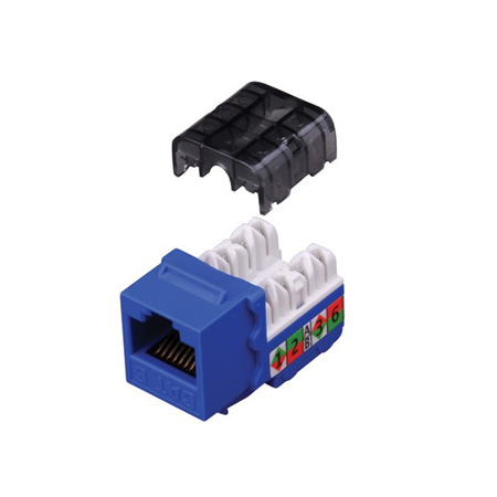 820815 Vanco Keystone-Inserts CAT6 8C 90 Degree 110 Black