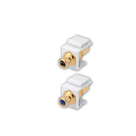 824137 Vanco Keystone-Inserts Almond RCA Insulator Red