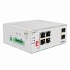 Show product details for GV-APOE0410-E Geovision Industrial-Grade Unmanaged PoE Switch with 4 PoE+ 10/100/1000 BaseT(X) Ports and 2 Gigabit SFP Ports