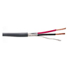 95211-45-09 Coleman Cable 22 AWG 2 Conductors Shielded Stranded Solid Bare Copper Non-Plenum Alarm Security Cable - 500' Pull Box - Gray