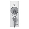 Show product details for 960N-DMO x 40 Dormakaba Rutherford Controls Narrow Momentary Action Double Pole Double Throw (DPDT) Tamper-Resistant Key Switch Brushed Anodized Dark Bronze Faceplate