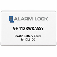 Show product details for 9H412RWKASSY Alarm Lock Plastic Battery Cover for DL6100 - Black
