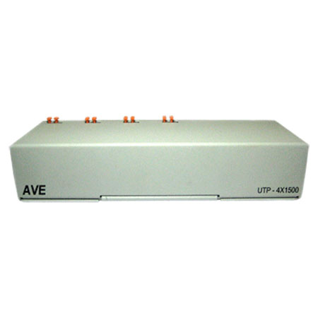 120005 UTP4X1500 AVE 4 Camera hub compatible w/UTP1500 video transceiver; Up to 3000' in B/W and 2000' in color
