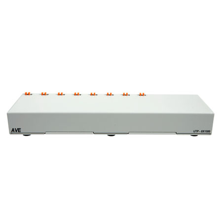 120006 UTP8X1500 AVE 8 Camera hub compatible w/UTP1500 video transceiver; Up to 3000' in B/W and 2000' in color