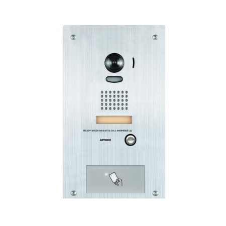 IS-DVF-HID Aiphone Flush Video Door Station w/ HID Prox Card Reader