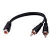 Show product details for AC3EX Vanco Adapter RCA Jack to 2-RCA Plug 6 In