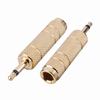 Show product details for AD509GX Vanco Adapter 3.5 mm Mono Plug - 1/4 Mono Jack Gold