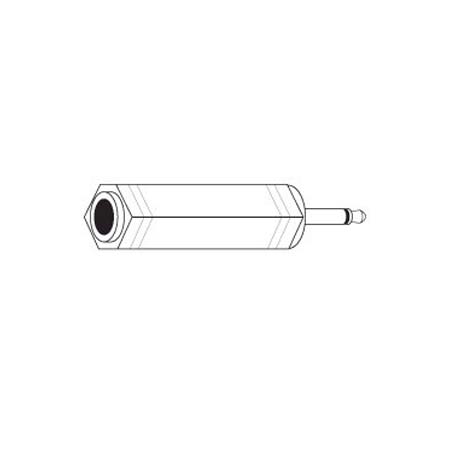 AD518X Vanco Adapter 3.5mm Mono Plug / 1/4" Stereo Jack