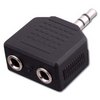 Show product details for AD531X Vanco Adapter 3.5 mm Stereo Plug to 2-3.5 mm Stereo Jack