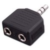 Show product details for AD531 Vanco Adapter 3.5 mm Stereo Plug to 2-3.5 mm Stereo Jacks