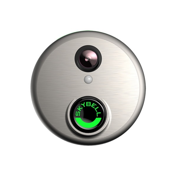 ADC-VDB101 Alarm.com SkyBell 720p WiFi Doorbell Camera - Satin Nickel