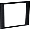 Show product details for AFACE6 Middle Atlantic 6 SP Face Plate, Black Brushed Finish 6SP Aluminum RSH Face