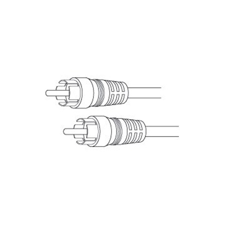 AG36 Vanco Cable RCA Plugs - RCA Plug Gold 3 ft