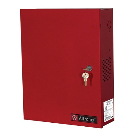 AL1024ULXPD4R Altronix 4 Channel 10Amp 24VDC Access Control Power Supply in UL Listed NEMA 1 Indoor 12.25