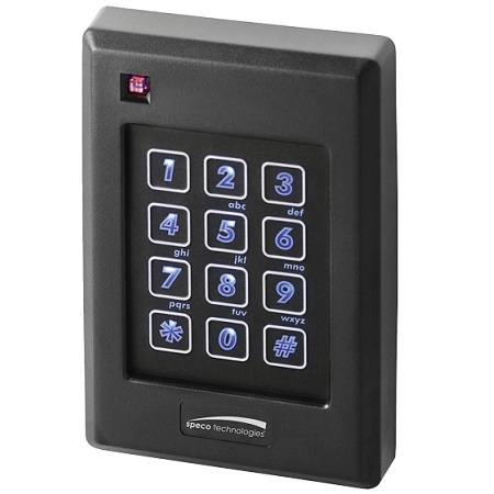 APCR640L Speco Technologies Single-Gang proximity Reader with Bluetooth and keypad
