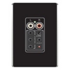 Show product details for AU1004-BK Legrand On-Q LyriQ Flush Mount Single Source Input Black