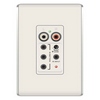 Show product details for AU1004-LA Legrand On-Q LyriQ Flush Mount Single Source Input Light Almond