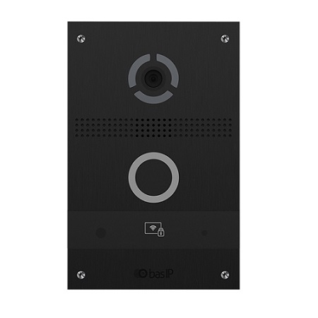 [DISCONTINUED] AV-08F-BLACK BAS-IP Individual Entrance Panel Only - Black