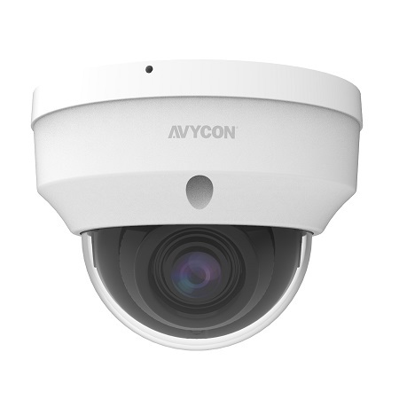 AVC-NPV51F28 AVYCON 2.8mm 30FPS @ 5MP Outdoor IR Day/Night WDR Dome IP Security Camera 12VDC/PoE