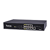 Show product details for AW-FGT-100C-120 Vivotek 8 PoE Ports + 1 Gigabit UTP Port + 1 Gigabit SFP Port 120W Total Budget Unmanaged Desktop PoE Switch