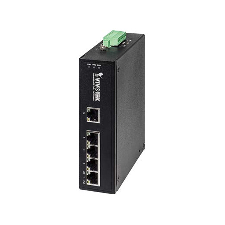 AW-IHT-0501 Vivotek Industrial 4 Port PoE + 1xFE SC Multi-Mode 2KM Switch
