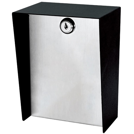 BP-601 Seco-Larm 5" x 7" Rugged Steel Powder Paint Weatherproof (IP65) Post Mount Housing with Easy Access Hinged Faceplate