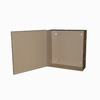 BW-108BLK Mier NEMA Type 1 Indoor 11.25" W x 11.25" H x 3.5" D Metal Electrical Enclosure - Black