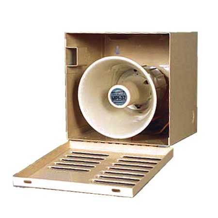 BW-113C Mier NEMA Type 1 Outdoor 7.25" W x 7.25" H x 6.25" D Metal Siren and Speaker Enclosure - Camel