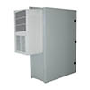 BW-136ACE Mier NEMA Type 4 Outdoor 24" W x 36" H x 12" D Metal Enclosure - Gray w/ Removable 22" W x 34" H Back-Panel, 2000 BTU AC unit, Filter, Lock - No Heater