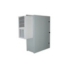 Show product details for BW-136ACHT Mier NEMA Type 4 Outdoor 24" W x 36" H x 12" D Metal Enclosure - Gray w/ Removable 22" W x 34" H Back-Panel, 500W Heater, 2000 BTU AC unit, Filter and Lock