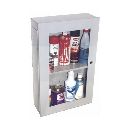 BW-302W Mier 16" W x 25" H x 6" D Medicine/Chemical Lockbox - White