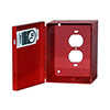 Show product details for BW-375RUL Mier UL Listed NEMA Type 1 Indoor 4.625"W x 5.75"H x 3.75"D Transformer Cover - Red