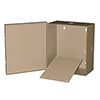 BW-98BP Mier  NEMA Type 1 Indoor 7" W x 8" H x 3.5" D Metal Electrical Enclosure - Beige w/ Internal Removable 5" W x 6" H Back Panel