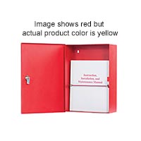 BW-DocBoxY Mier 15" W x 13" H x 4" D Document LockBox - Equipment Safety Documents Label - Yellow